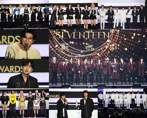 Seventeen wins top prize at The Fact Music Awards | Celeb
